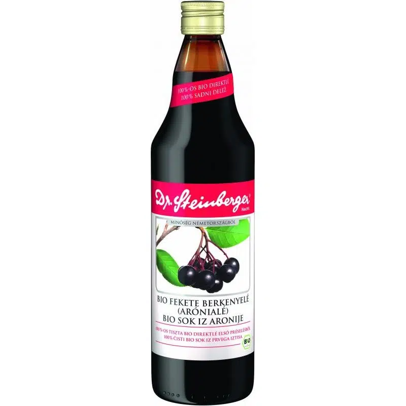 Dr. Steinberger BIO Fekete berkenyelé/Arónialé - 750ml 1 Dr. Steinberger BIO Fekete berkenyelé/Arónialé - 750ml