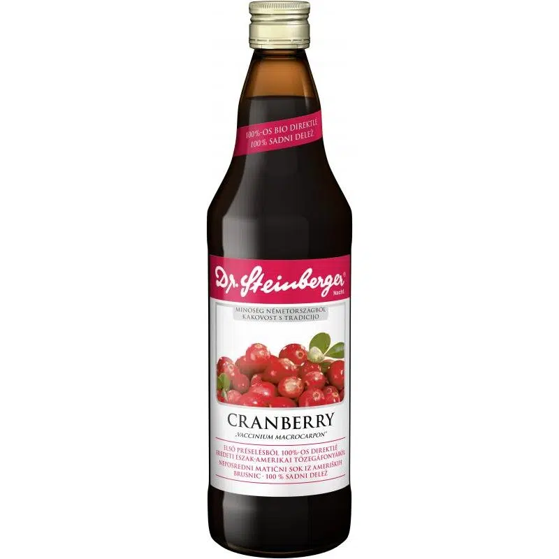 Dr. Steinberger Cranberry/tőzegáfonyalé - 750ml 1 Dr. Steinberger Cranberry/tőzegáfonyalé - 750ml