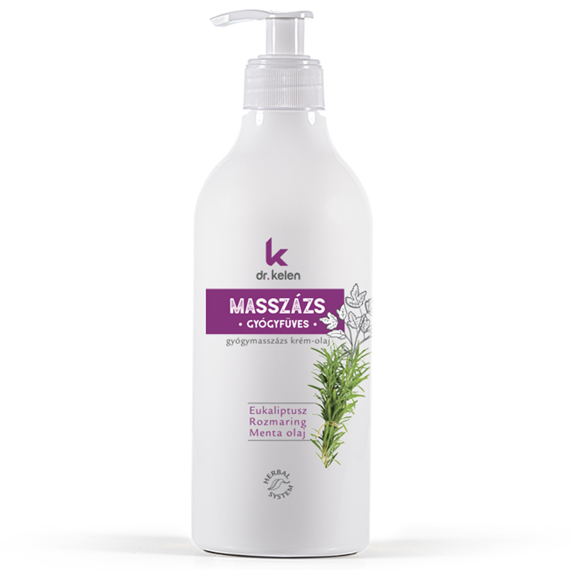 Dr. Kelen Gyógyfüves masszázskrém - 500ml 1 Dr. Kelen Gyógyfüves masszázskrém - 500ml