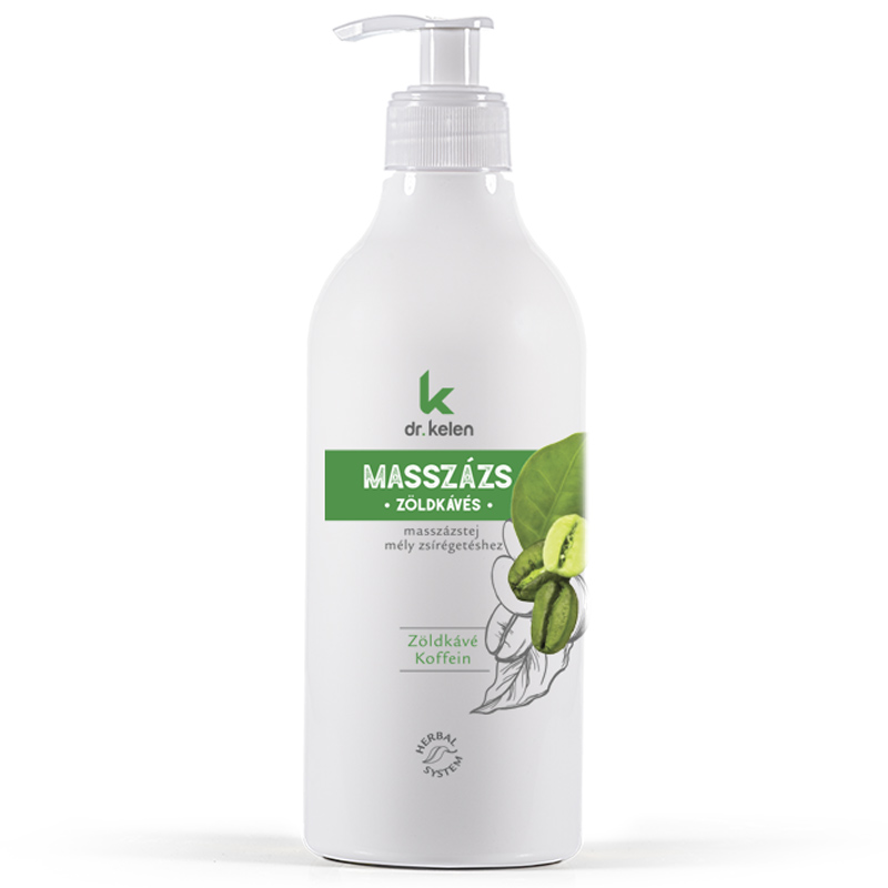 Dr. Kelen Zöld kávés masszázstej - 500ml 1 Dr. Kelen Zöld kávés masszázstej - 500ml