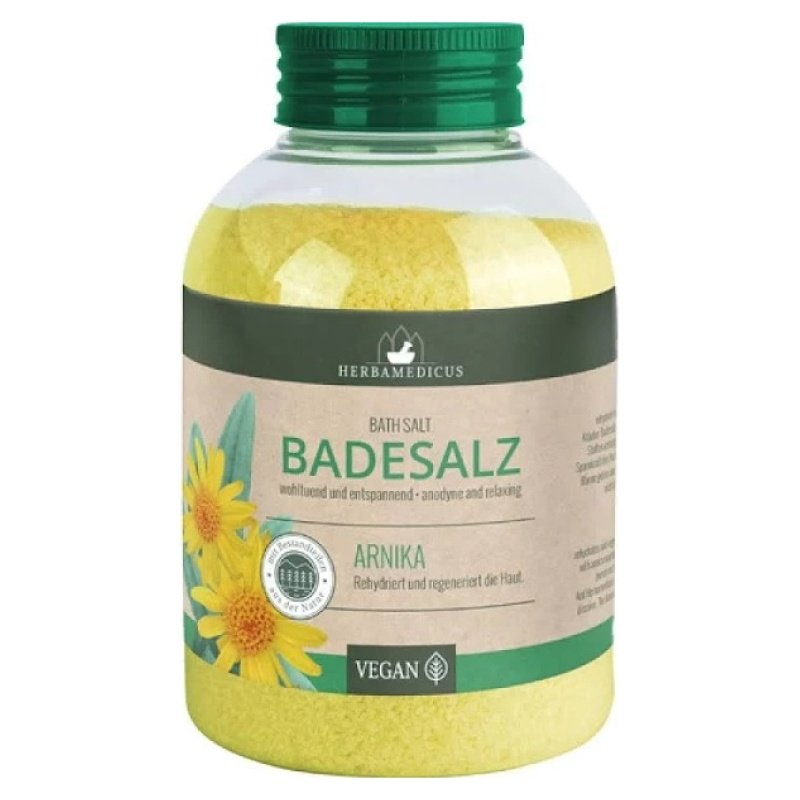 Herbamedicus Árnika fürdősó - 575g 1 Herbamedicus Árnika fürdősó - 575g