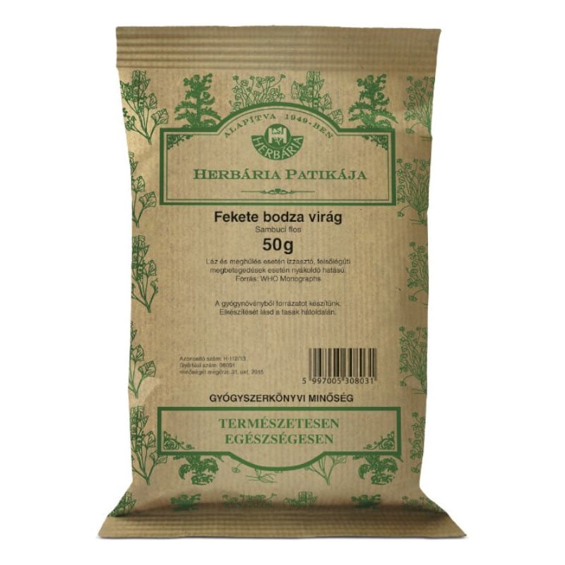 Herbária Bodzavirág tea - 50g 1 Herbária Bodzavirág tea - 50g