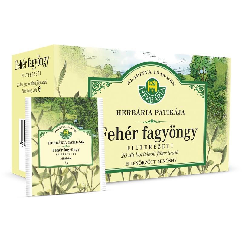 Herbária fehér fagyöngy tea - 20x1g borítékolt filter/doboz 1 Herbária fehér fagyöngy tea - 20x1g borítékolt filter/doboz