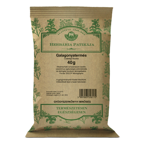 Herbária galagonyatermés tea - 40g 1 Herbária galagonyatermés tea - 40g