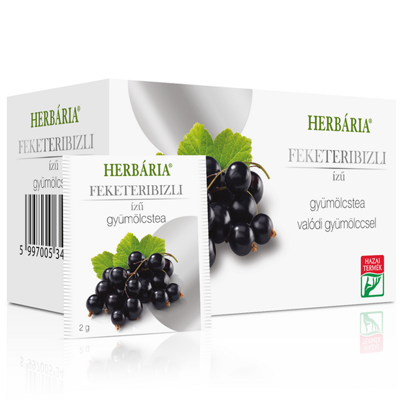 Herbária gyümölcstea feketeribizli - 20 filter 1 Herbária gyümölcstea feketeribizli - 20 filter
