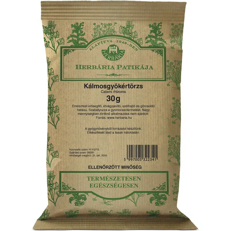 Herbária kálmosgyökértörzs tea - 30g 1 Herbária kálmosgyökértörzs tea - 30g