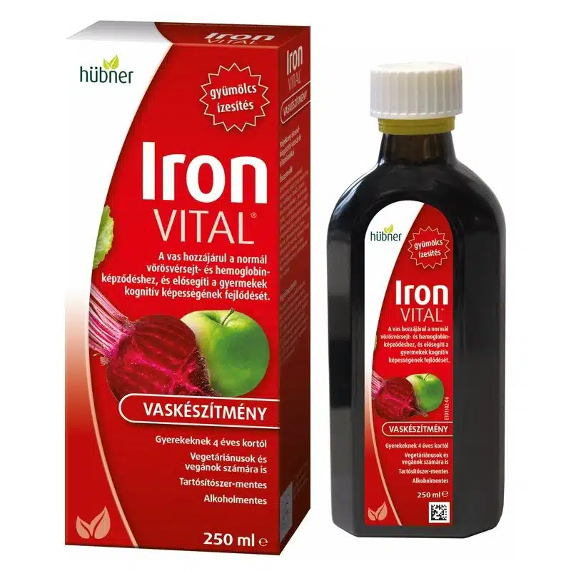 Hübner Iron Vital szirup - 250 ml 1 Hübner Iron Vital szirup - 250ml
