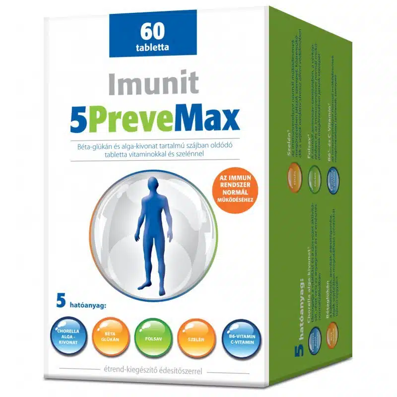 Imunit 5 Prevemax tabletta - 60db 1 Imunit 5 Prevemax tabletta