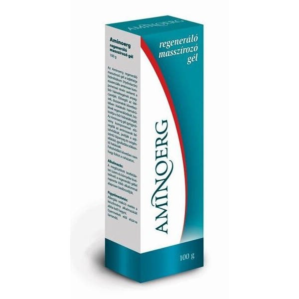 Interherb Aminoerg regeneráló masszírozó gél - 100g 1 Interherb Aminoerg regeneráló masszírozó gél – 100g