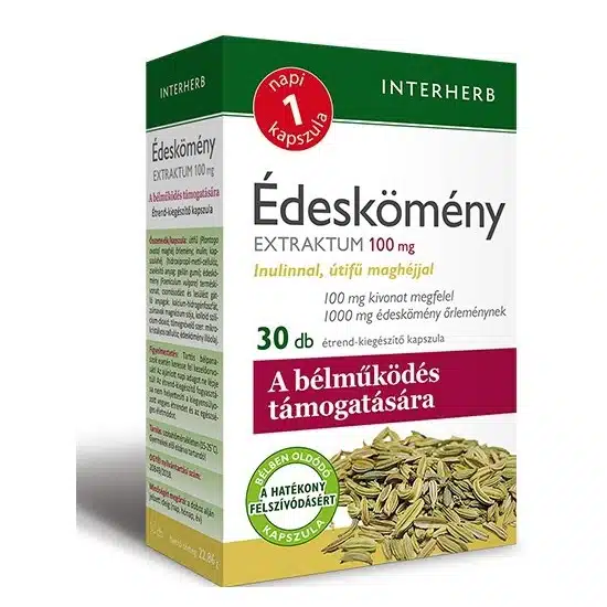 Interherb Napi 1 Édeskömény Extraktum kapszula - 30db 1 Interherb Napi 1 Édeskömény Extraktum kapszula - 30db