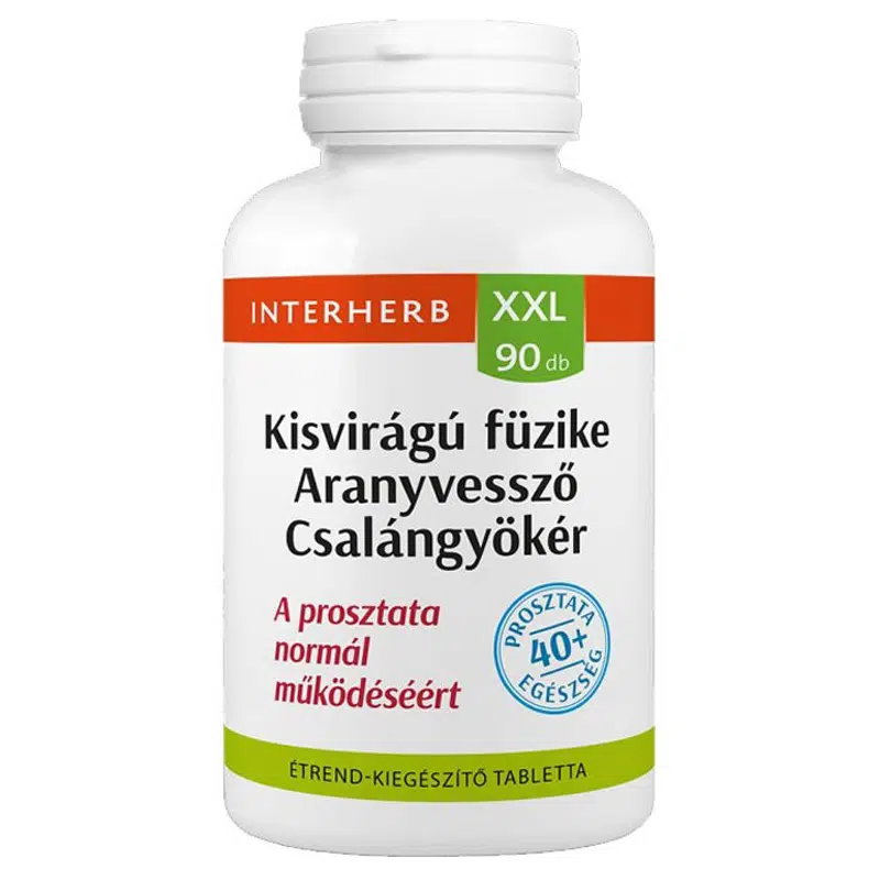 Interherb XXL kisvirágú füzike, aranyvessző, csalángyökér kapszula - 90db 1 Interherb XXL kisvirágú füzike, aranyvessző, csalángyökér kapszula - 90db