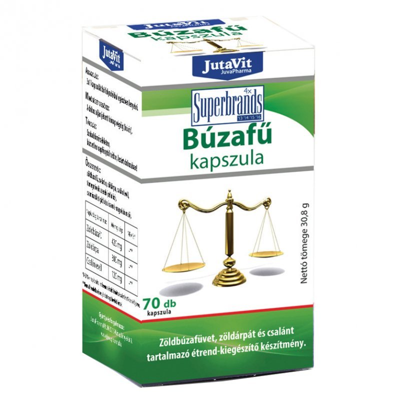 Jutavit Búzafű pH balance kapszula - 70db 1 Jutavit Búzafű pH balance kapszula - 70db