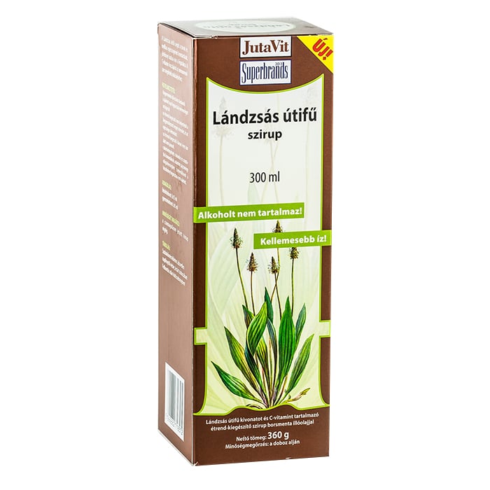 Jutavit Lándzsás útifű szirup - 300ml 1 Jutavit Lándzsás útifű szirup - 300ml