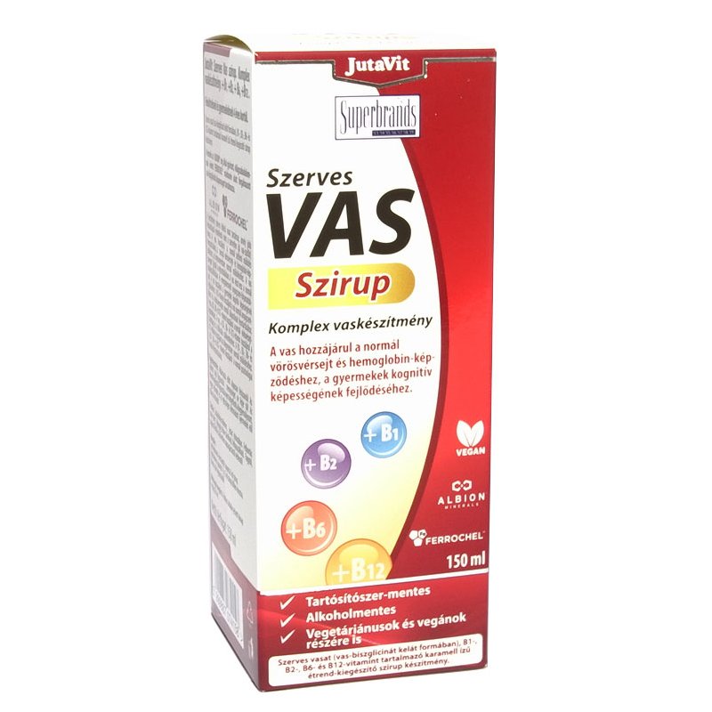 JutaVit Szerves Vas Szirup - 150ml 1 JutaVit Szerves Vas Szirup - 150ml