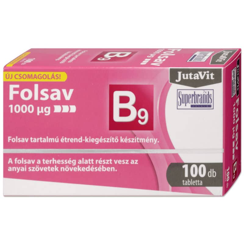 JutaVit Folsav tabletta - 100db 1 Jutavit folsav tabletta - 100db