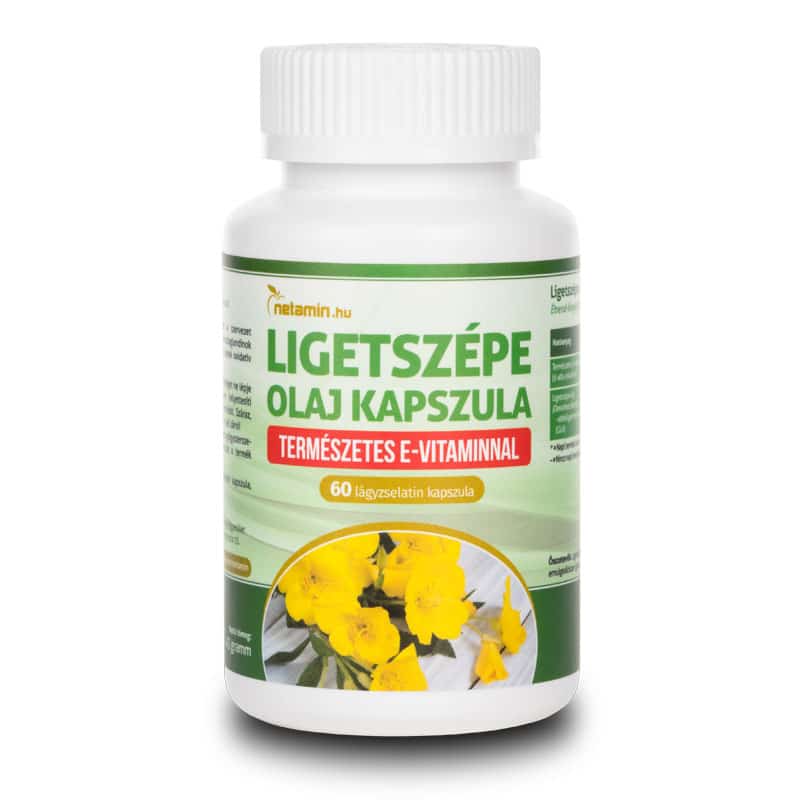 Netamin Ligetszépe olaj kapszula E-vitaminnal - 30db 1 Netamin Ligetszépe olaj lágyzselatin kapszula – 30db