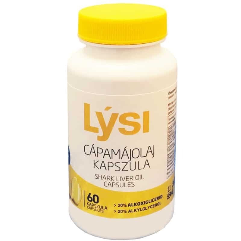 Lysi cápamáj olaj lágyzselatin kapszula - 60db 1 Lysi cápamáj olaj lágyzselatin kapszula - 60db