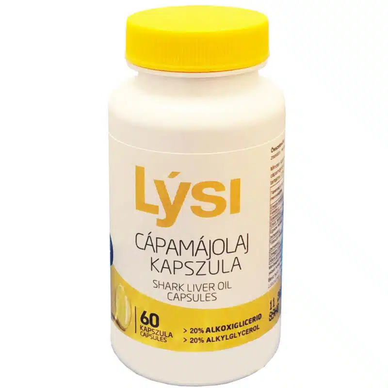 Lysi cápamáj olaj lágyzselatin kapszula - 60db 1 Lysi cápamáj olaj lágyzselatin kapszula - 60db