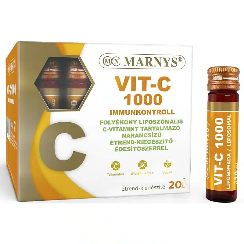 Marnys Vit-C 1000 Immunkontroll ivóampulla - 20x10ml 1 Marnys Vit-C 1000 Immunkontroll ivóampulla - 20x10ml