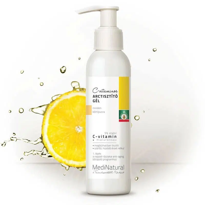 Medinatural C-vitaminos arctisztító gél - 150ml 1 Medinatural C-vitaminos arctisztító gél - 150ml