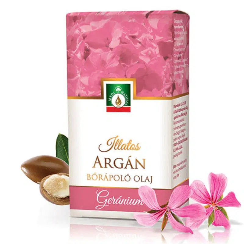 Medinatural Argán-Geránium bőrápoló olaj - 20ml 1 Medinatural Argán-Geránium bőrápoló olaj - 20ml