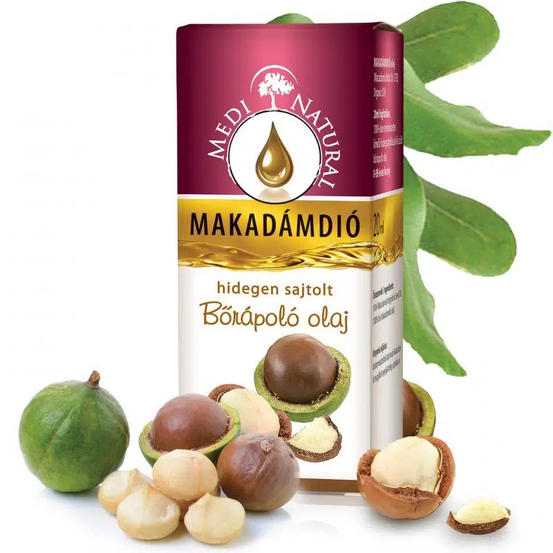 Medinatural bőrápoló olaj makadámdió - 20ml 1 Medinatural bőrápoló olaj makadámdió - 20ml