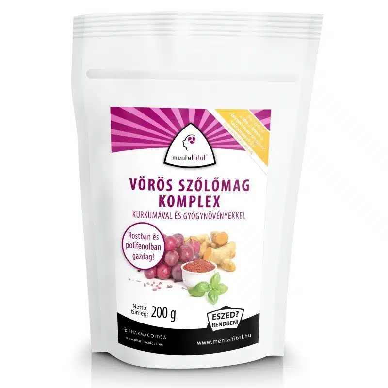 Mentalfitol Vörös szőlőmag őrlemény - 200g 1 Mentalfitol Vörös szőlőmag őrlemény – 200g