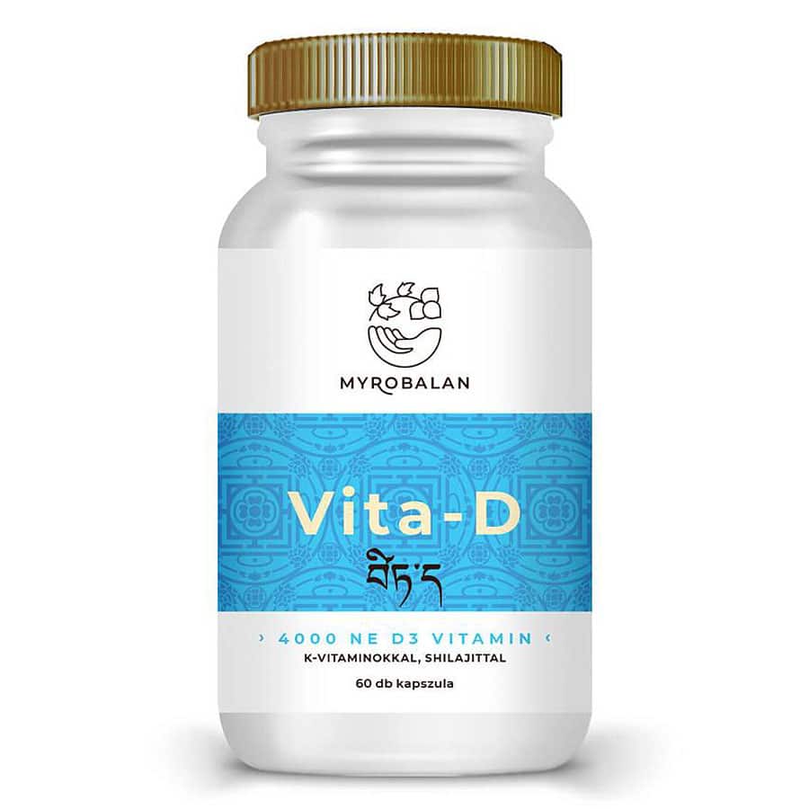 Myrobalan Vita-D 4000NE+K1+K2-vitamin kapszula - 60db 1 Myrobalan Vita-D 4000NE+K1+K2-vitamin kapszula - 60db