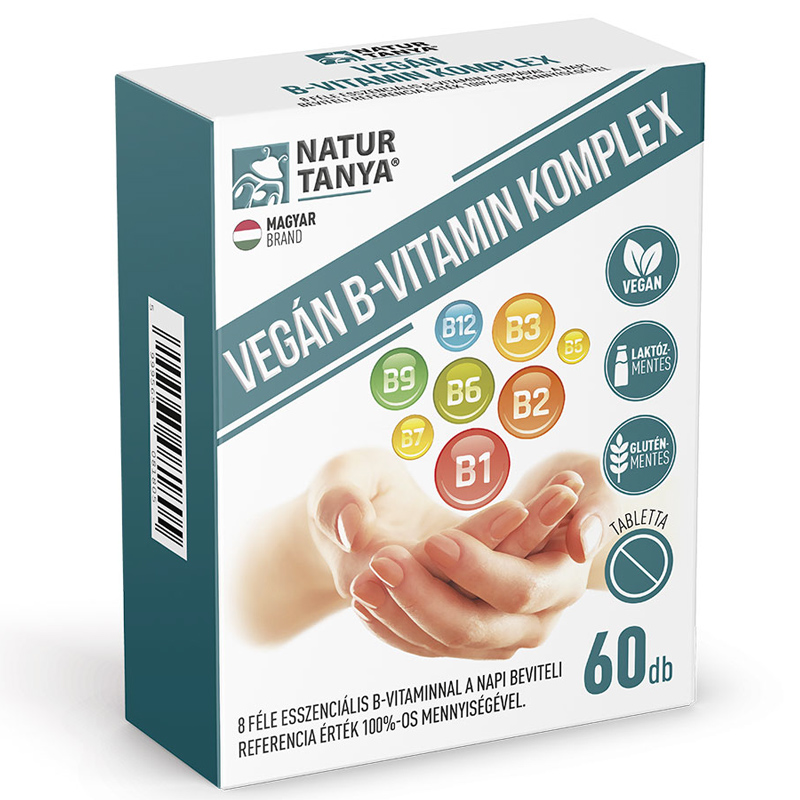 Natur Tanya Vegán B-vitamin komplex tabletta - 60db 1 Natur Tanya Vegán B-vitamin komplex tabletta - 60db