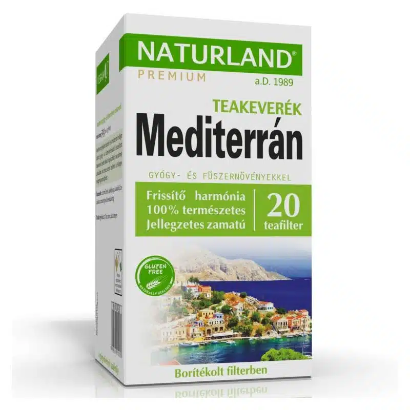 Naturland Mediterrán gyógy-és fűszernövény teakeverék - 20 filter 1 Naturland Mediterrán gyógy-és fűszernövény teakeverék