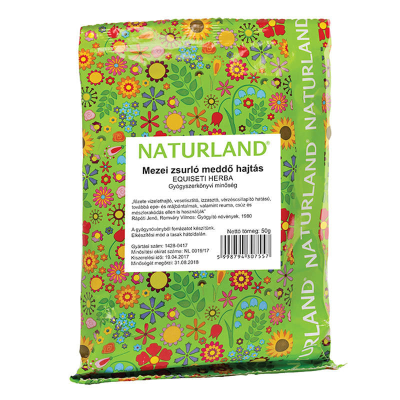 Naturland Mezei zsurlófű meddő hajtás tea tasakos - 50g 1 Naturland Mezei zsurlófű meddő hajtás tea tasakos