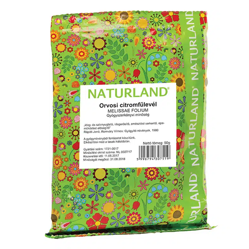 Naturland Orvosi citromfű levél tea - 50g 1 Naturland Orvosi citromfű levél tea