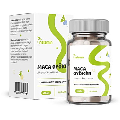 Netamin Maca gyökér kivonat kapszula - 60db 1 Netamin Maca gyökér kivonat kapszula - 60db