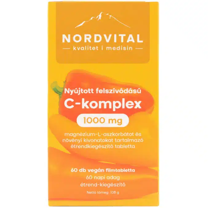 Nordvital C-vitamin 1000mg Komplex Retard filmtabletta - 60db 1 Nordvital C-vitamin 1000mg Komplex Retard filmtabletta - 60db