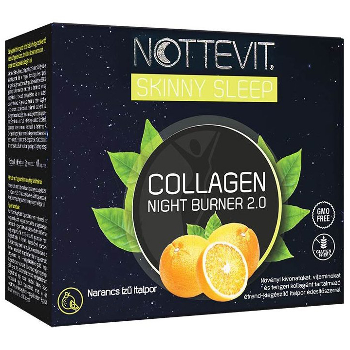 Nottevit Collagen Night Burner 2.0 narancs ízű italpor - 30 tasak 1 Nottevit Collagen Night Burner 2.0 narancs ízű italpor - 30 tasak