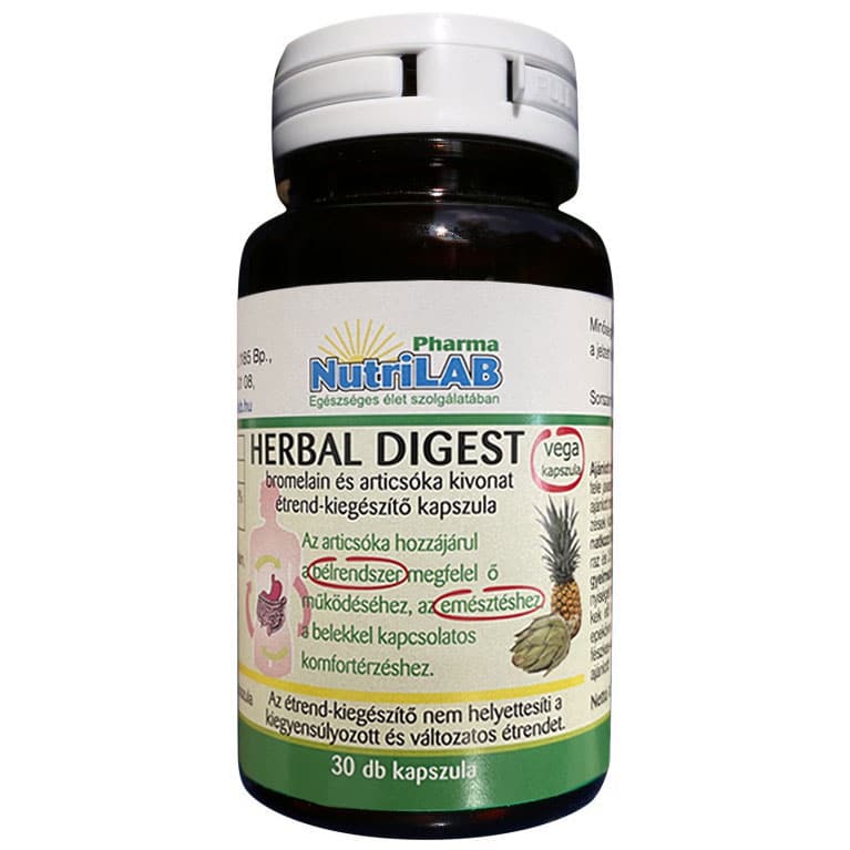 Nutrilab Herbal Digest kapszula - 30db 1 Nutrilab Herbal Digest kapszula - 30db