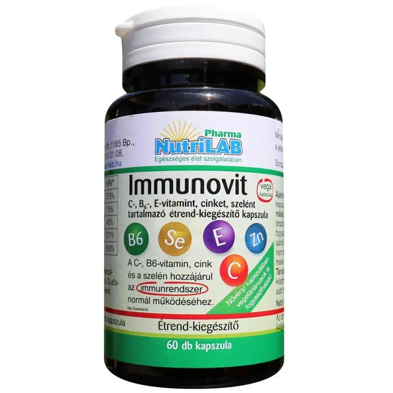 Nutrilab Immunovit kapszula - 60db 1 Nutrilab Immunovit kapszula - 60db