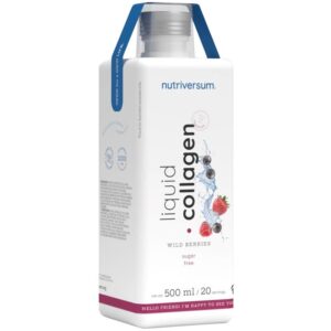 Nutriversum FLOW Collagen Liquid 10.000mg Sugar Free erdei gyümölcs - 500ml