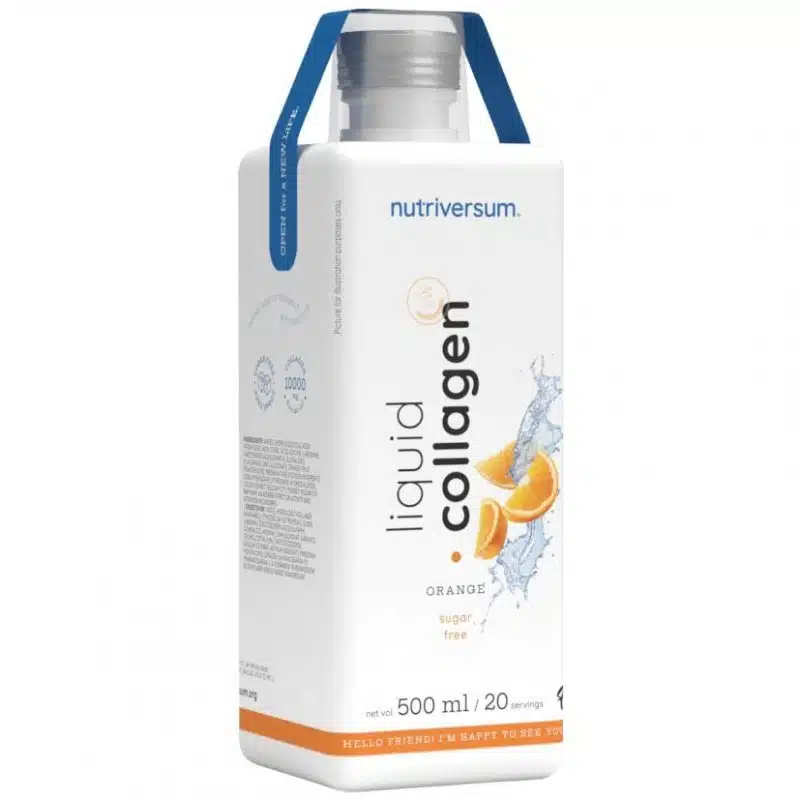 Nutriversum FLOW Collagen liquid 10.000 mg Sugar Free narancs ital - 500ml 1 Nutriversum FLOW Collagen liquid 10.000 mg Sugar Free narancs ital