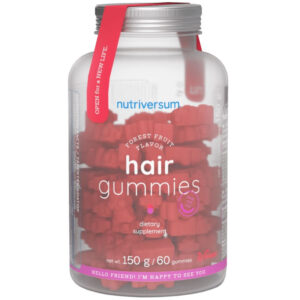 Nutriversum Hair Gummies áfonya-málna gumivitamin - 60db