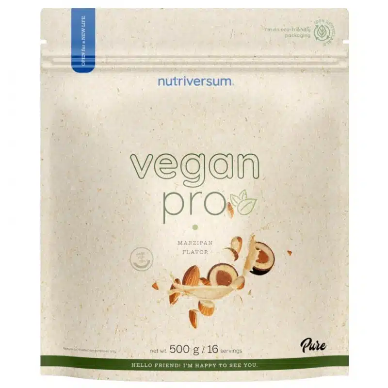 Nutriversum PURE Vegan Pro marcipán fehérjepor - 500g 1 Nutriversum PURE Vegan Pro marcipán fehérjepor