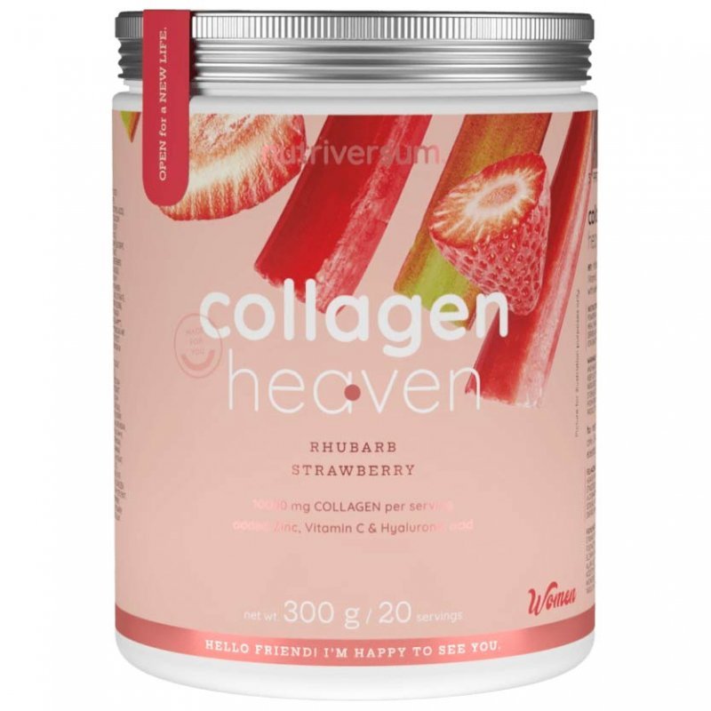Nutriversum Women Collagen Heaven rebarbara-eper por - 300g 1 Nutriversum Women Collagen Heaven rebarbara-eper por
