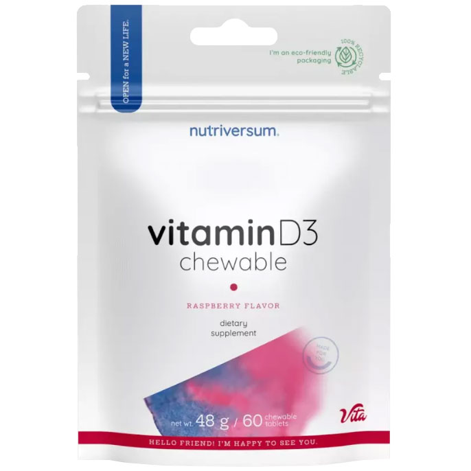 Nutriversum D3-vitamin rágótabletta - 60db 1 Nutriversum D3-vitamin rágótabletta - 60db