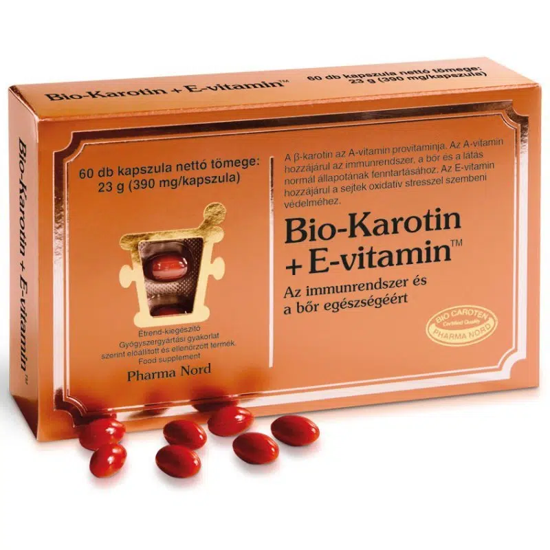 Pharma Nord Bio Karotin + E-vitamin kapszula - 60db 1 pharma-nord-bio-karotin-e-vitamin-kapszula-60db