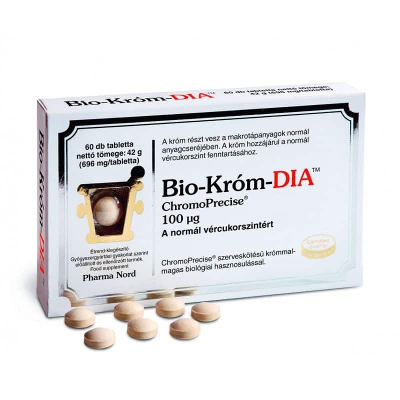 Pharma Nord Bio Króm-Dia tabletta - 60 db 1 Pharma Nord Bio Króm-Dia tabletta - 60 db