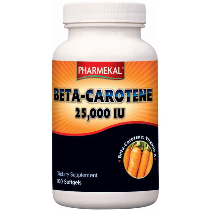 Pharmekal Béta-karotin 25.000 IU gélkapszula - 100db 1 Pharmekal Béta-karotin 25.000 IU gélkapszula - 100db