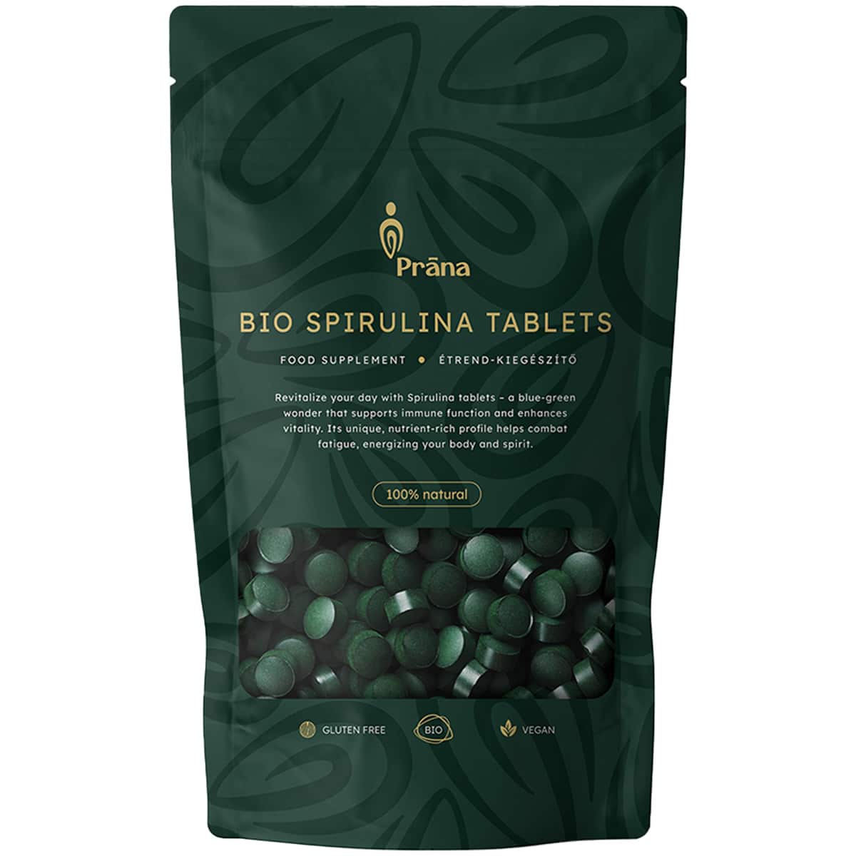 Prana Bio Spirulina alga tabletta - 125g 1 Prana Bio Spirulina alga tabletta - 125g