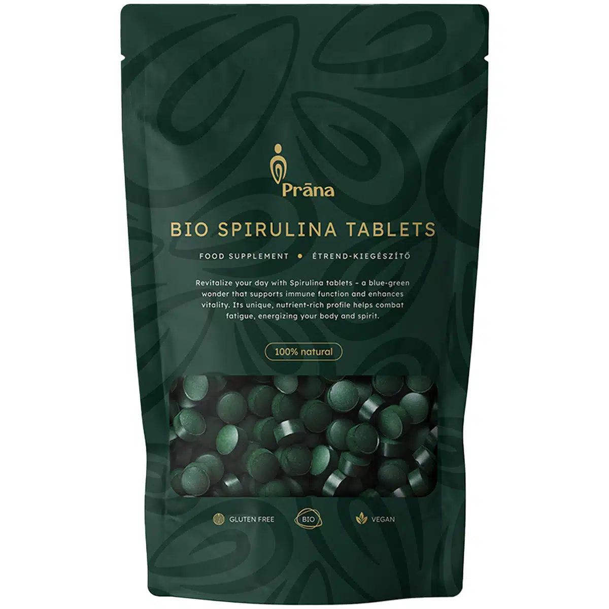 Prana Bio Spirulina alga tabletta - 125g 1 Prana Bio Spirulina alga tabletta - 125g