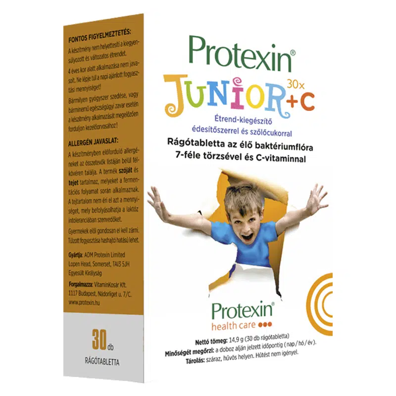 Protexin Junior C-vitamin rágótabletta - 30db 1 Protexin Junior C-vitamin rágótabletta - 30db