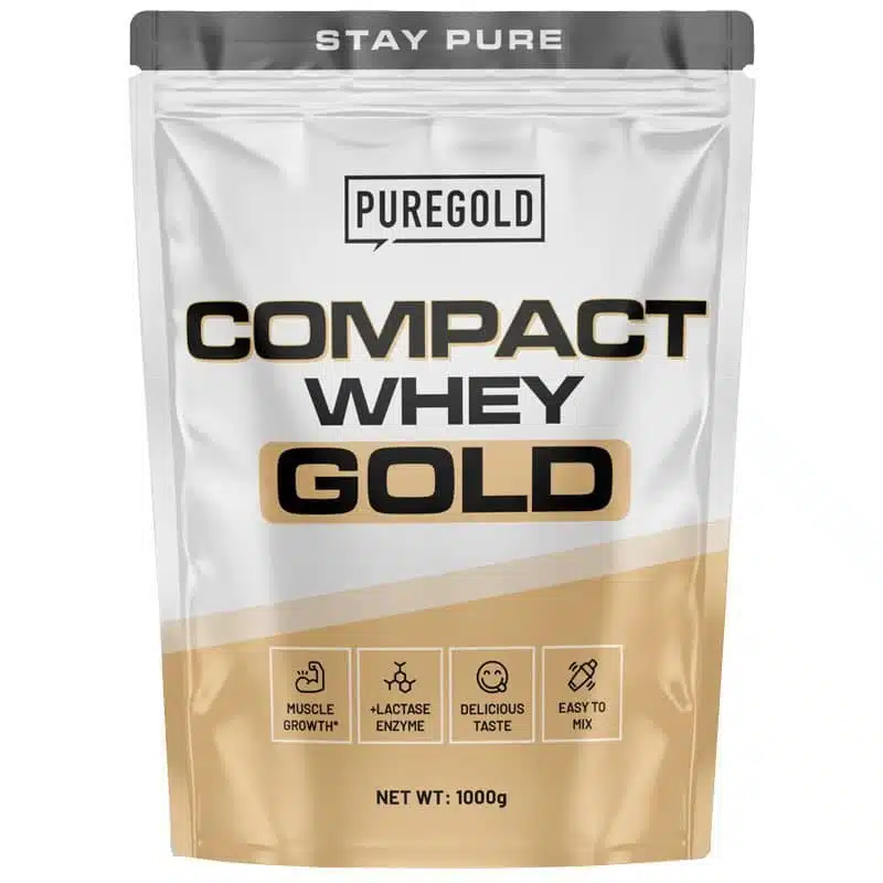Pure Gold Compact Whey Gold sós karamell ízű fehérjepor - 1000g 1 Pure Gold Compact Whey Gold sós karamell ízű fehérjepor - 1000g